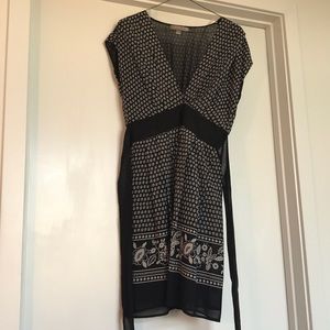 Love21 Black and white soft flowy dress, size S.